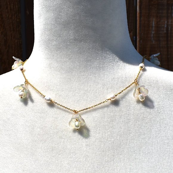 kate spade | painted petal scatter necklace - Picture 5 of 10